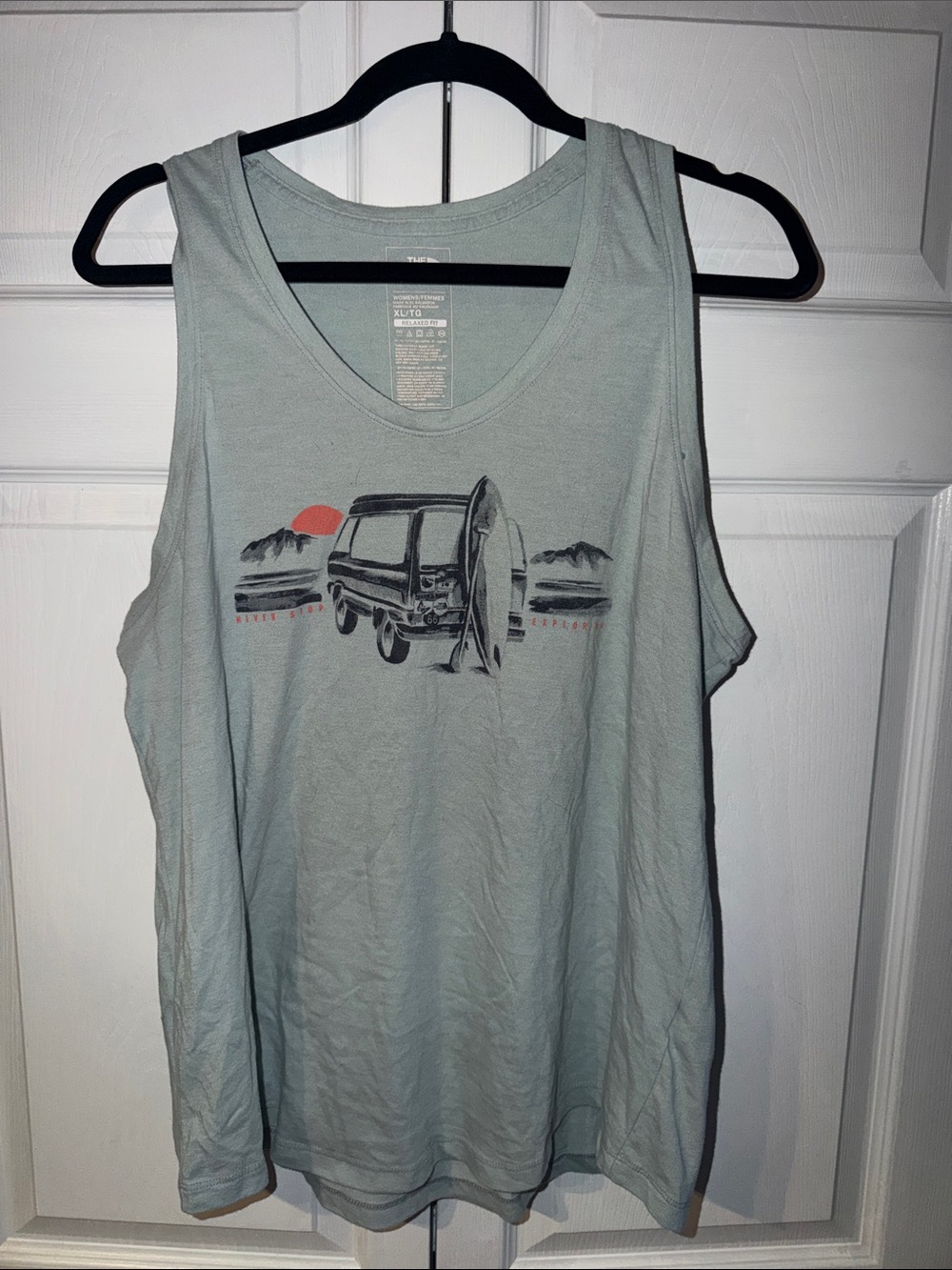 The North Face Light Blue Surf Van Graphic Tank